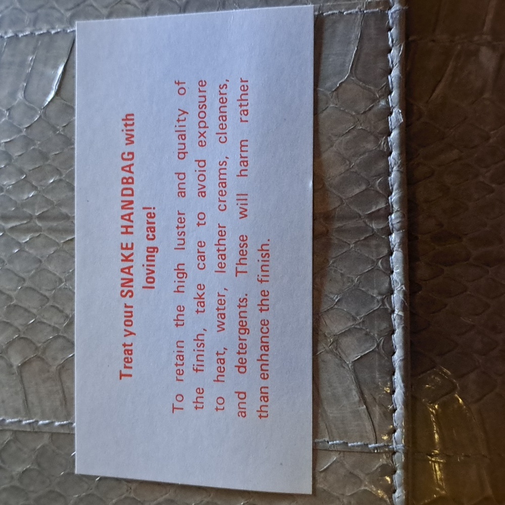 Giani Bernin Snakeskin Purse - image 6